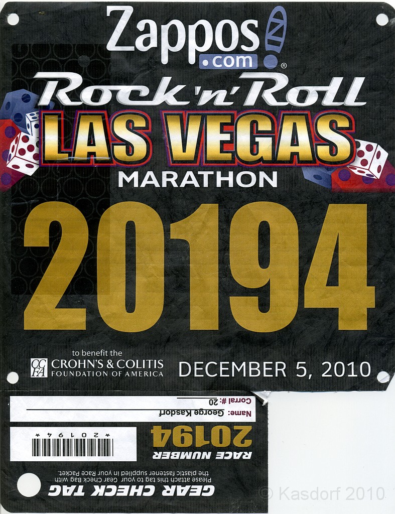 Las Vegas 2010 - Marathon 0021.jpg - The 2010 Las Vegas Fire - Ice and Sweat Tour. Half Marathon, Red Rock Canyon, Casinos, Valley of Fire.... and buffets!
